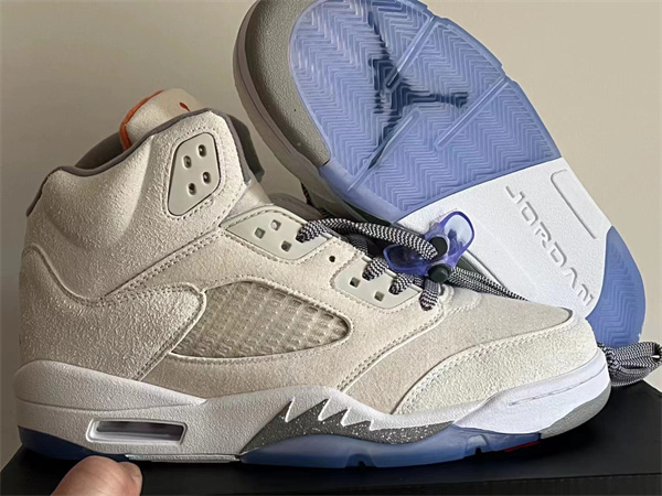 Men's Running Weapon Air Jordan 5 Cream Shoes 070 Men's Running Weapon Air Jordan 5 Cream Shoes 070
